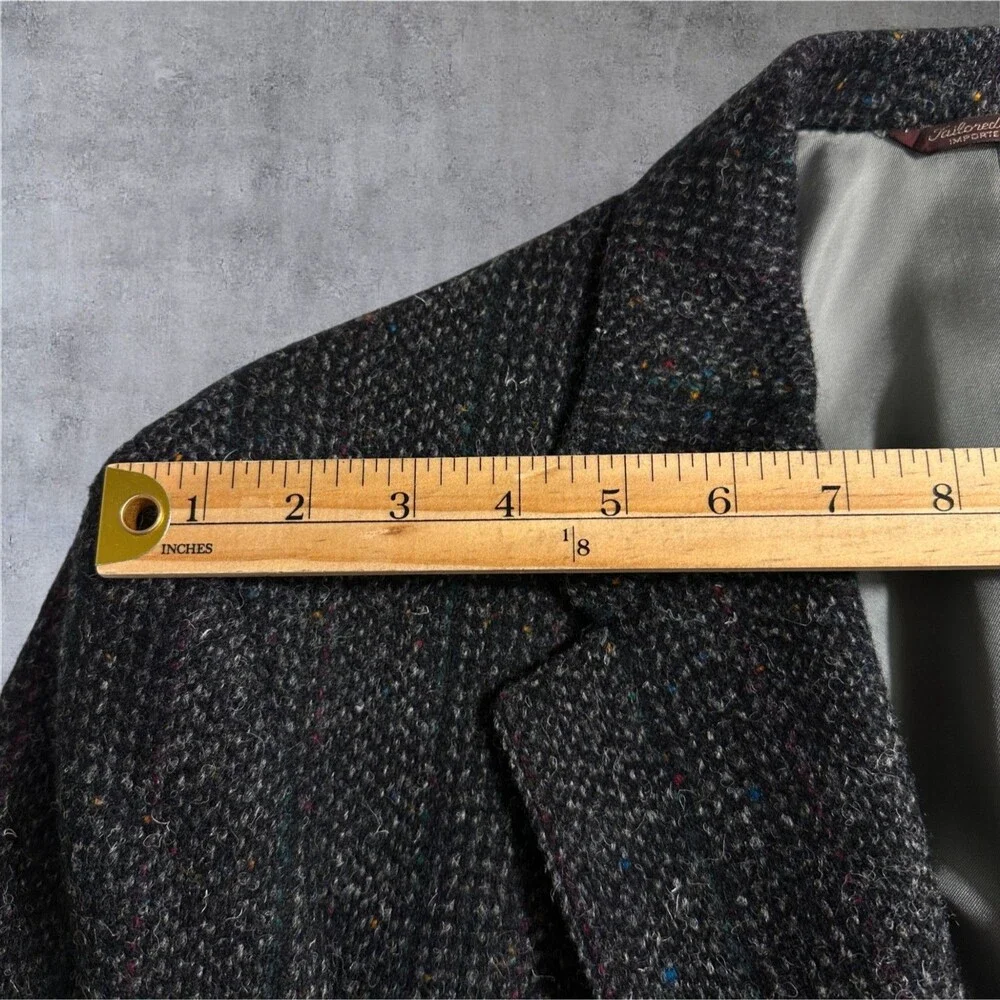 REDWOOD ROSS Vintage Men's Blazer Sport Coat Two Button Jacket 44L TWEED WOOL